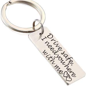 keyring with quote