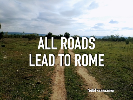 All roads lead to Rome