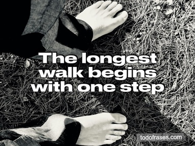 The longest walk begins with one step