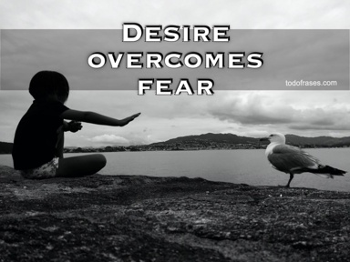 desire overcomes fear