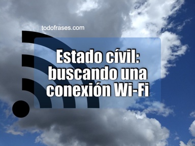 Estado cívil: buscando una conexión Wi-Fi